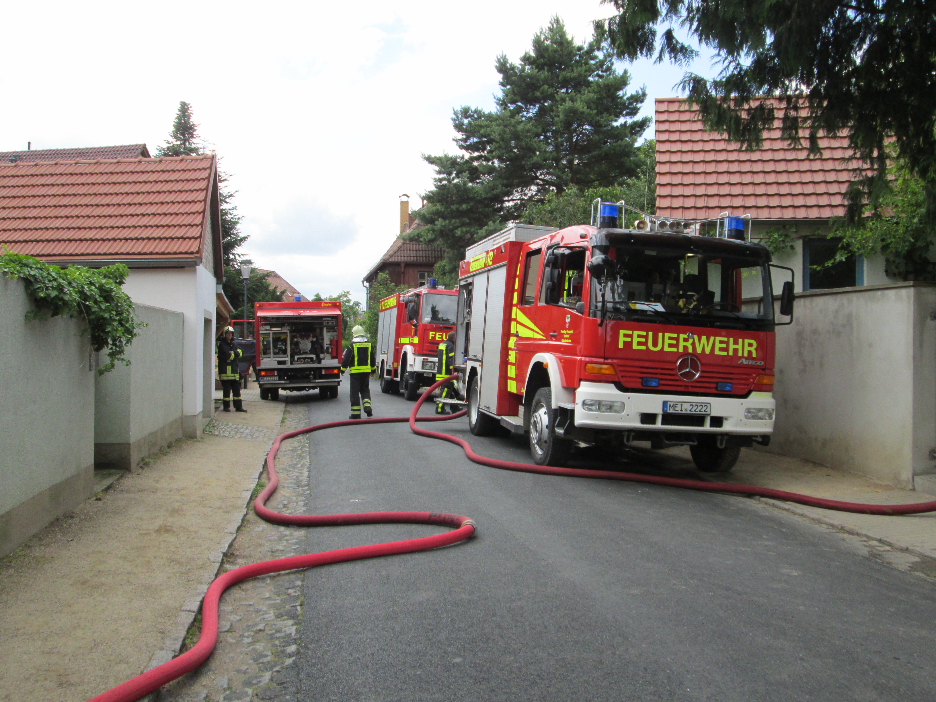 Dachstuhlbrand - Radebeul - 20.06.2014 - Bild #1