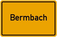 Ortsschild der Gemeinde Bermbach