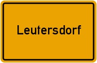 Ortsschild der Gemeinde Leutersdorf