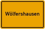 Ortsschild der Gemeinde Wölfershausen Ortsschild der Gemeinde Wölfershausen