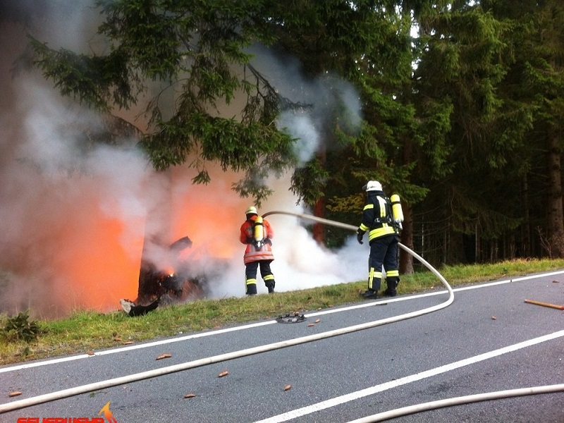 Verkehrsunfall L504 - Altenau, Bergstadt - 24.10.2015 - Bild #1