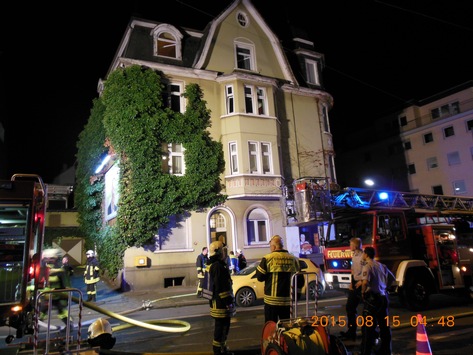 Kellerbrand in einem Mehrfamilienhaus - Gevelsberg - 15.08.2015 - Bild #1