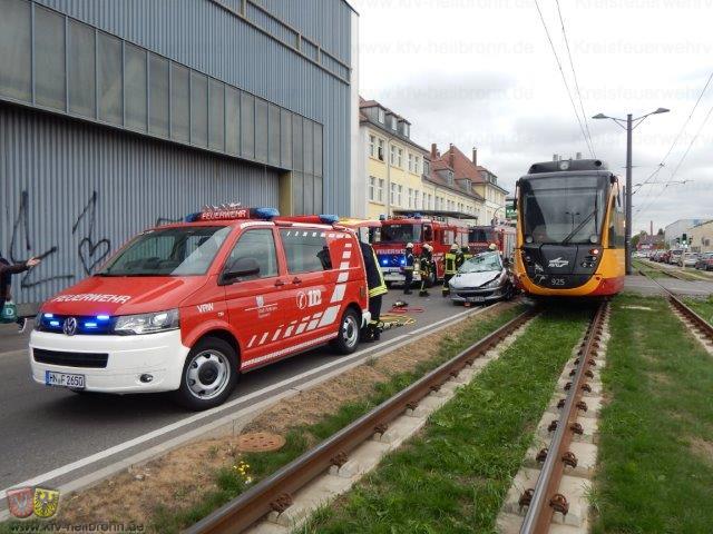 Verkehrsunfall mit Personenschaden - Heilbronn - 07.09.2015 - Bild #1